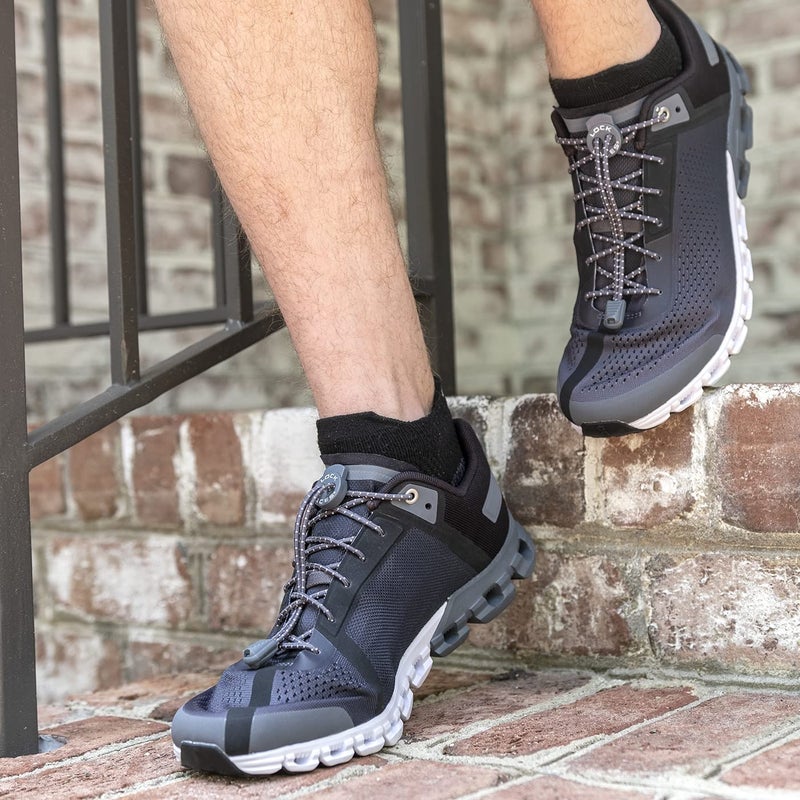 LOCK LACES أربطة حذاء قفل - مقاس واحد يناسب الجميع - أربطة حذاء مرنة بدون ربط للأطفال والبالغين مثالية للأحذية الرياضية، الجري والأحذية الرياضية - Image 3